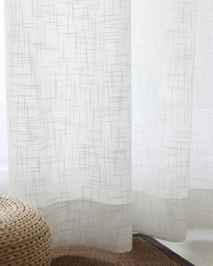Linen Curtain – White Voile