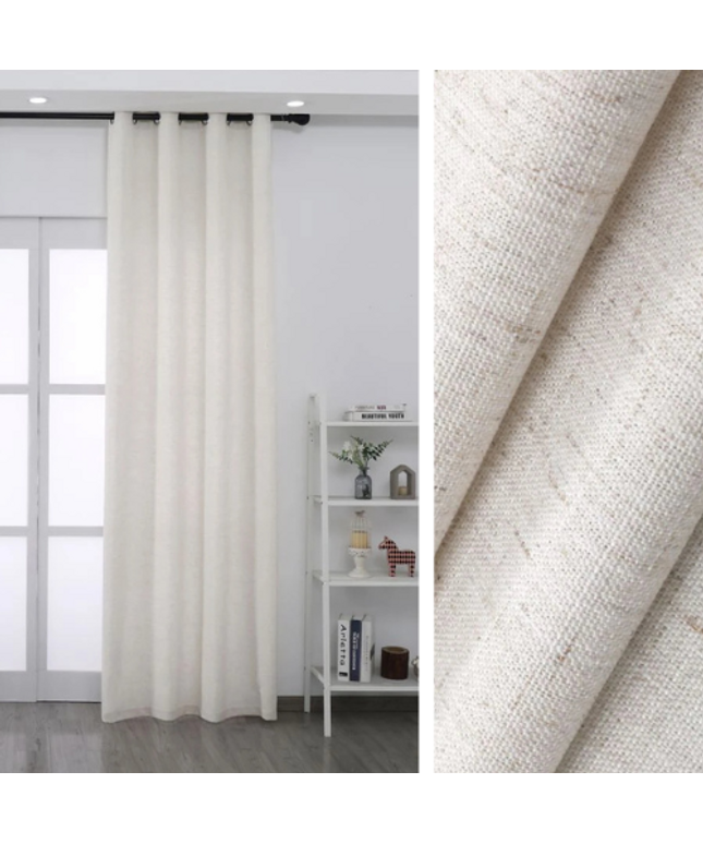 Linen Curtain – Écru Voile