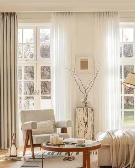 Double Blackout Curtain – Cream Beige