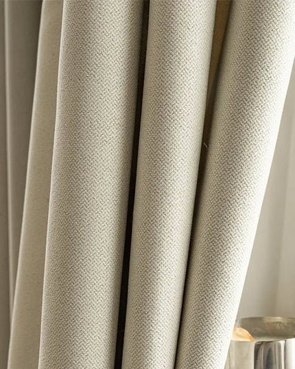 Double Blackout Curtain – Cream Beige