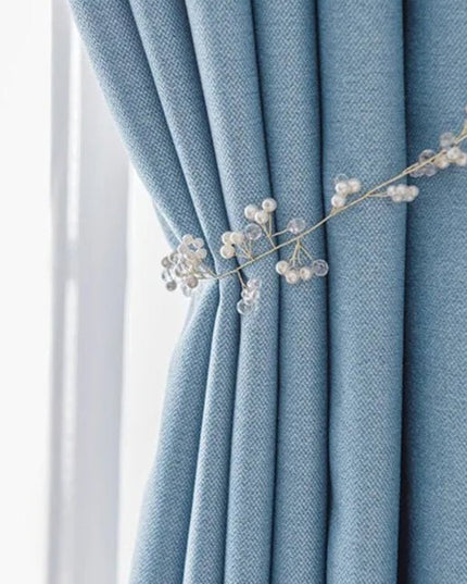 Double Blackout Curtain – Sky Blue