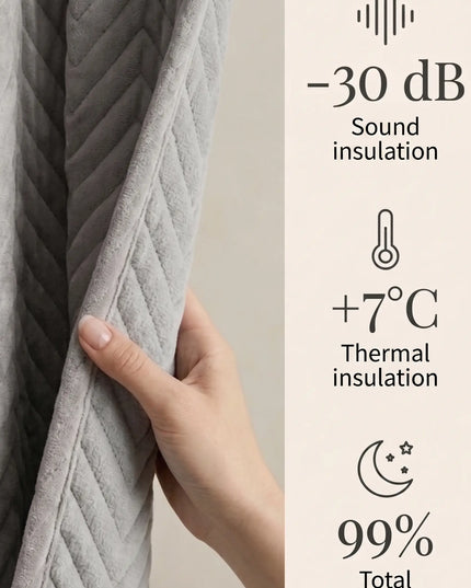 Anti-Noise Curtain 30 dB – Grey