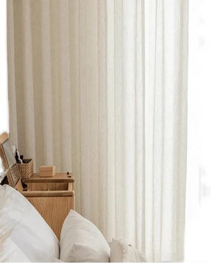 Sheer Voile Curtain - Beige