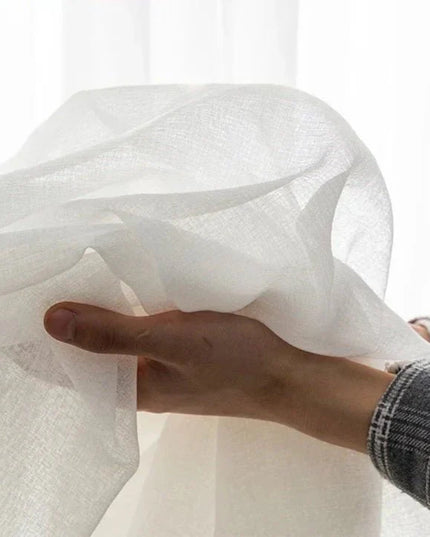 Sheer Voile Curtain – White
