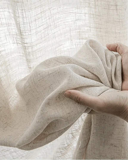 Linen Curtain – Ivory Voile