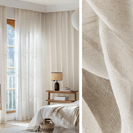 Linen Curtain – Ivory Voile