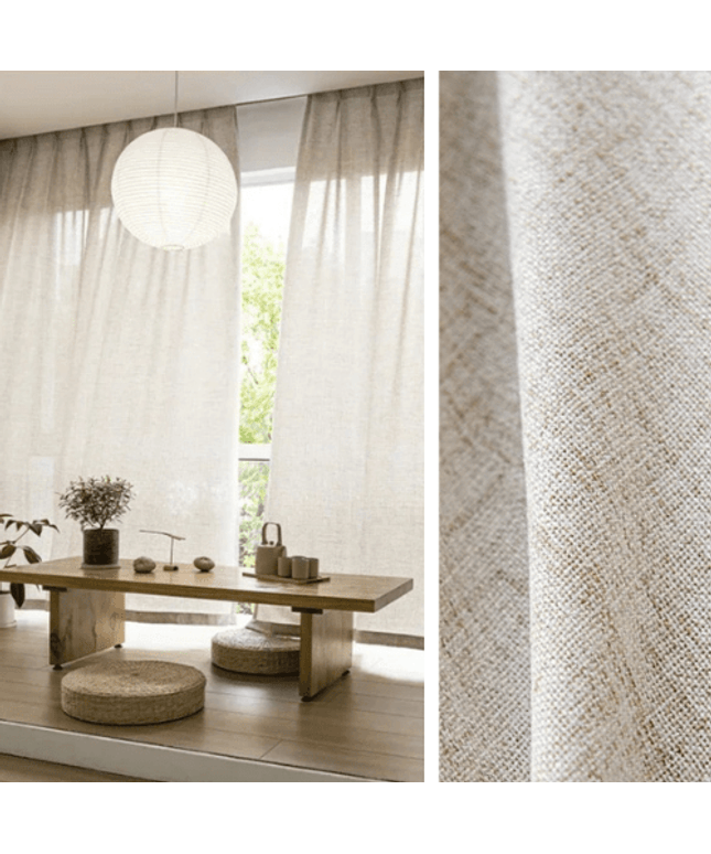 Linen Curtain – Natural Voile