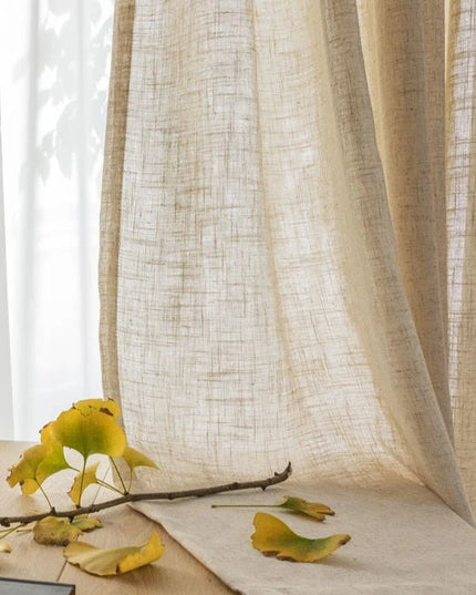 Linen Curtain – Beige Voile