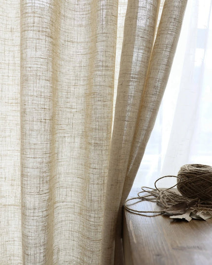 Linen Curtain – Beige Voile
