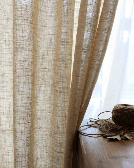 Linen Curtain – Beige Voile