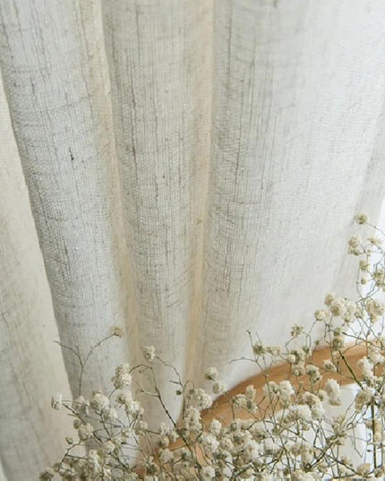 Linen Curtain – Light Beige Voile