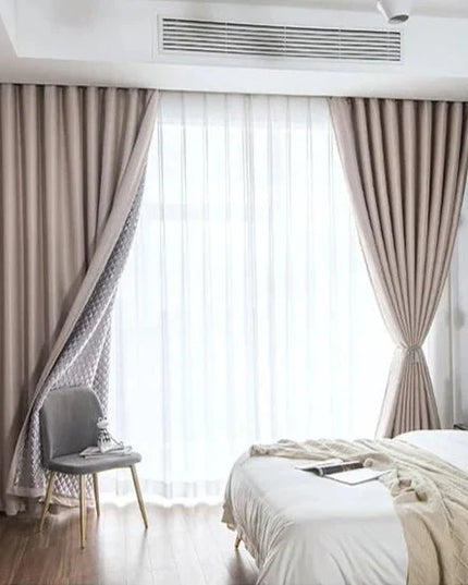 3-in-1 Soundproof Thermal Blackout Curtain – Dusty Rose