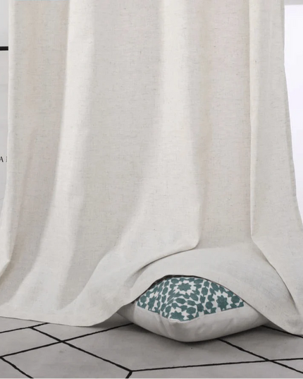 Linen Curtain – Écru Voile