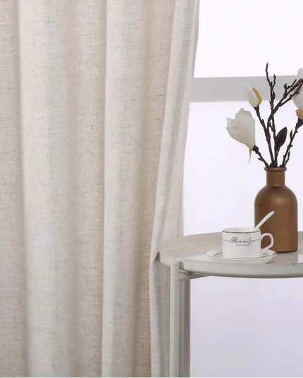 Linen Curtain – Écru Voile