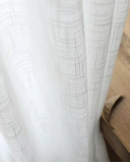Linen Curtain – White Voile